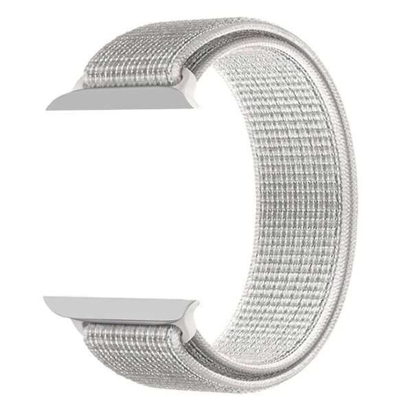 Zonabel 42/44/45mm Apple Watch Replacement Nylon Loop Strap - White