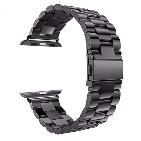 Zonabel 42/44/45mm Apple Watch Replacement Stainless Steel Strap - Black