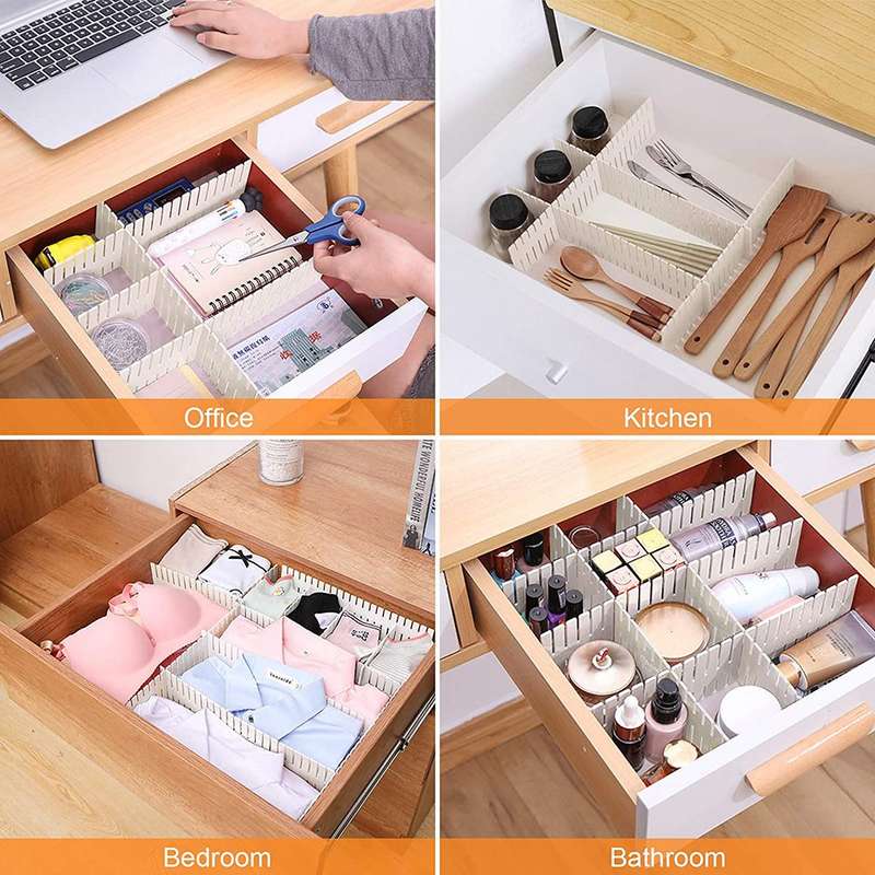 Home Guru Smart Storage Draw Dividers (8 Piece)