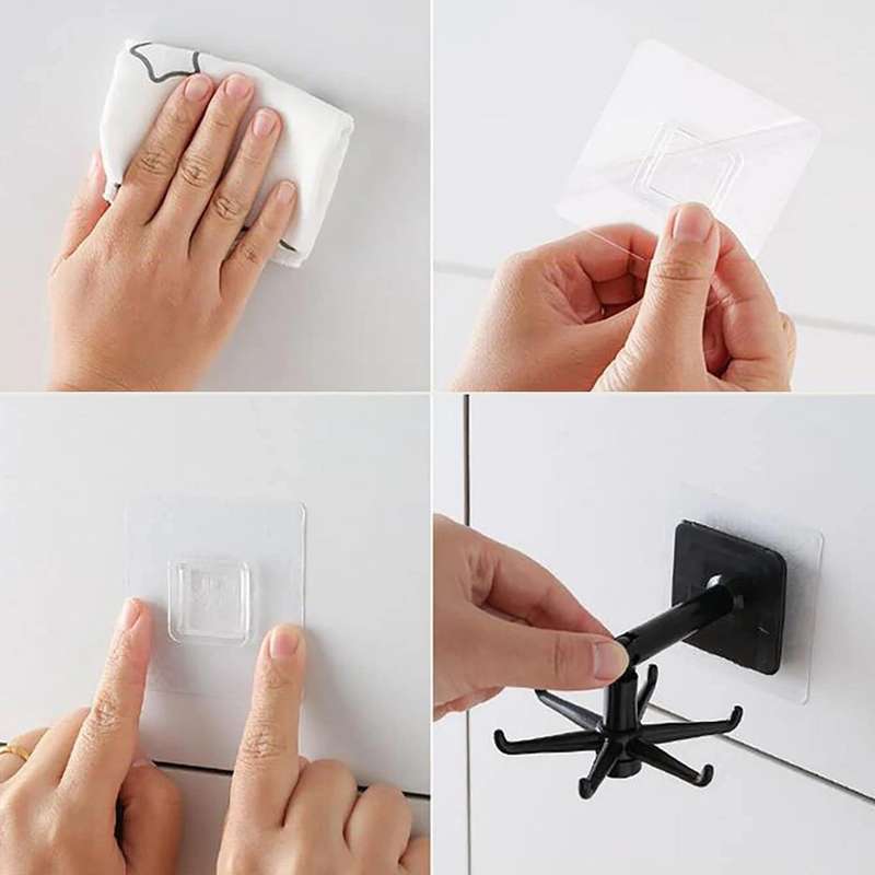 Kitchen Kult Nail-Free Rotational Hooks for Utensils &amp; Towels