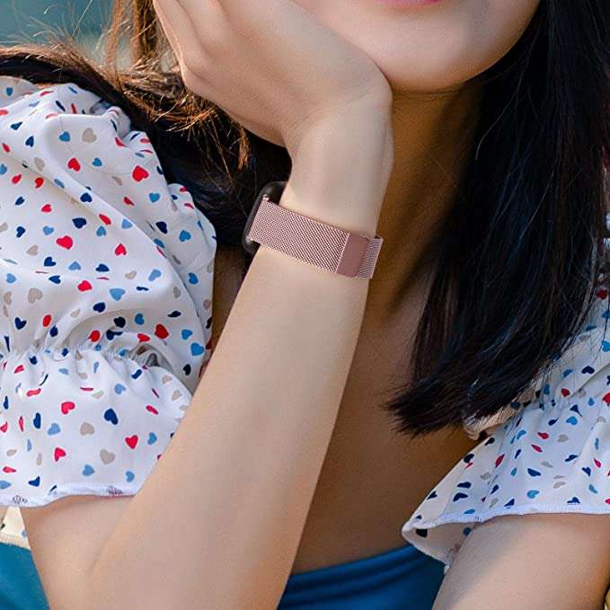 Zonabel Milanese Strap Compatible with Fitbit Versa (Small)