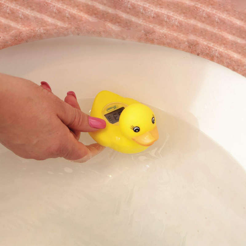 Bum Bum Baby Rubber Duck Bath Thermometer &amp; Clock