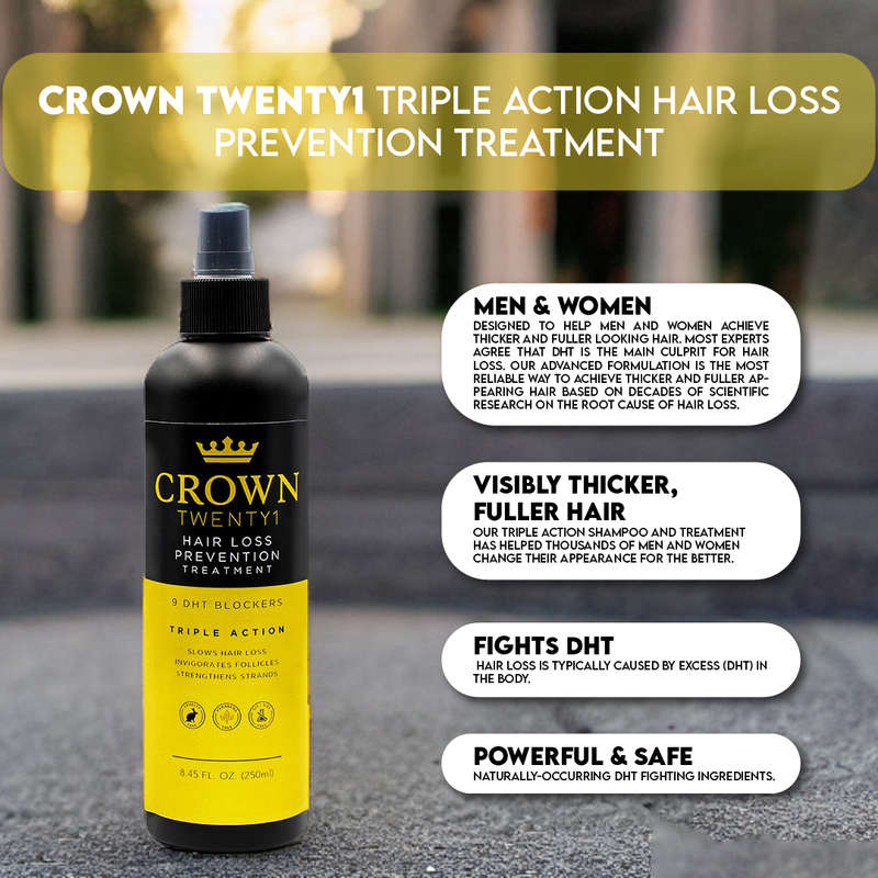 Crown Twenty1 Triple Action Hair Loss Prevention Treatment (250ml)
