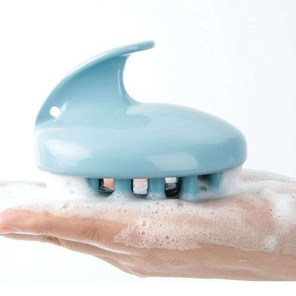 Hair Health Wet and Dry Scalp Massager for Hair Growth - Blue