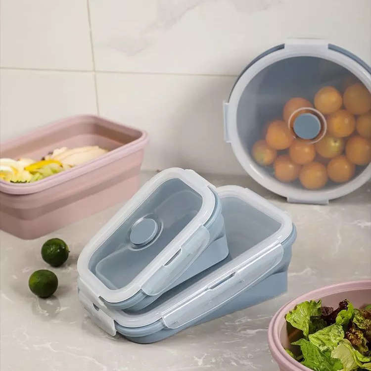 Round and Rectangular Collapsible Containers - 6 Pack