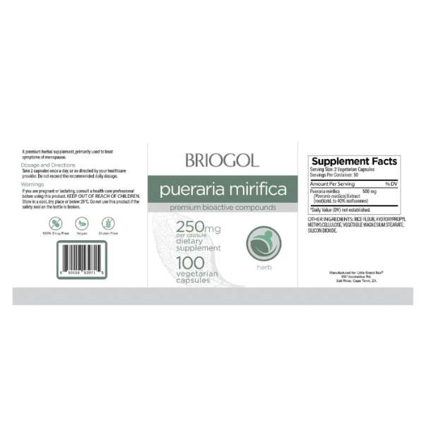 Pueraria Mirifica Breast Health Combo: 100 Capsules &amp; Enlargement Cream 99ml