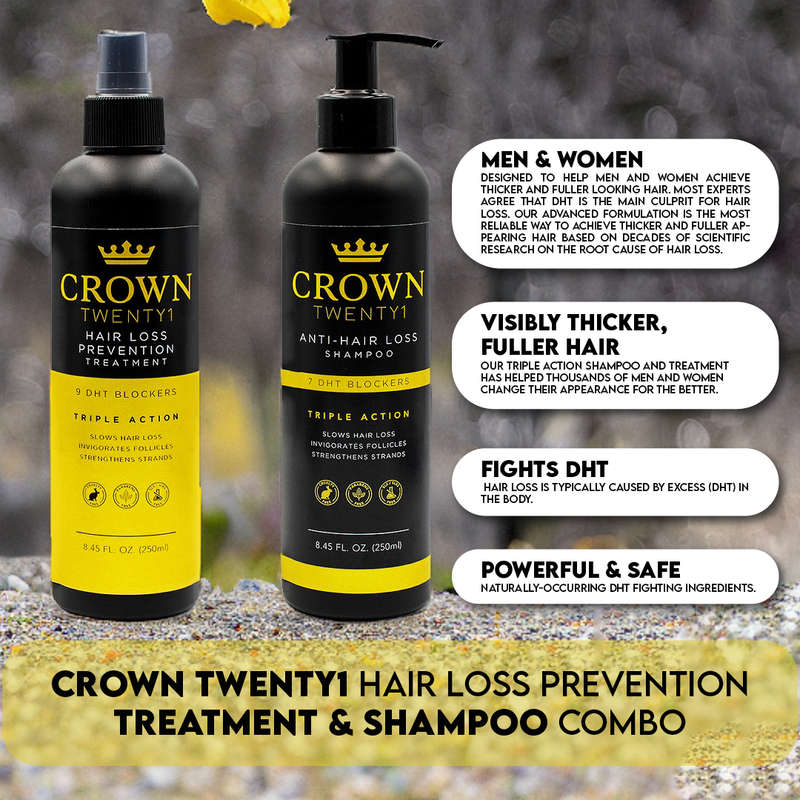 Crown Twenty1 Hair Loss Prevention and Hair Stimulating Combo