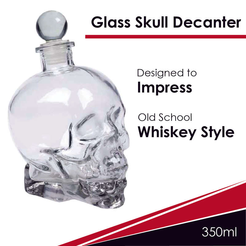 The ultimate Whiskey Gift Set: Decanter, 2 x Glasses and Whiskey Stones