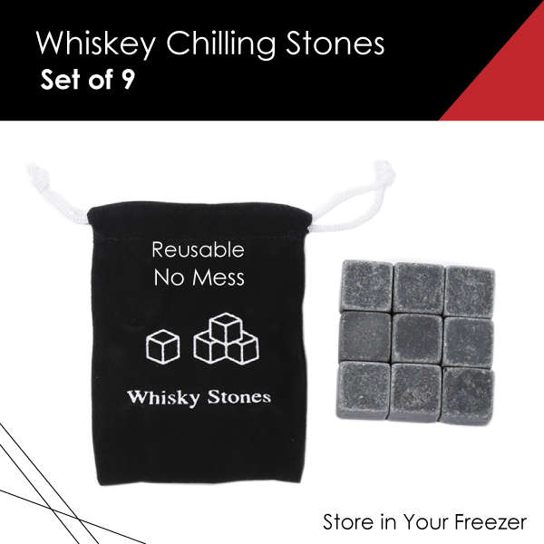 The ultimate Whiskey Gift Set: Decanter, 2 x Glasses and Whiskey Stones