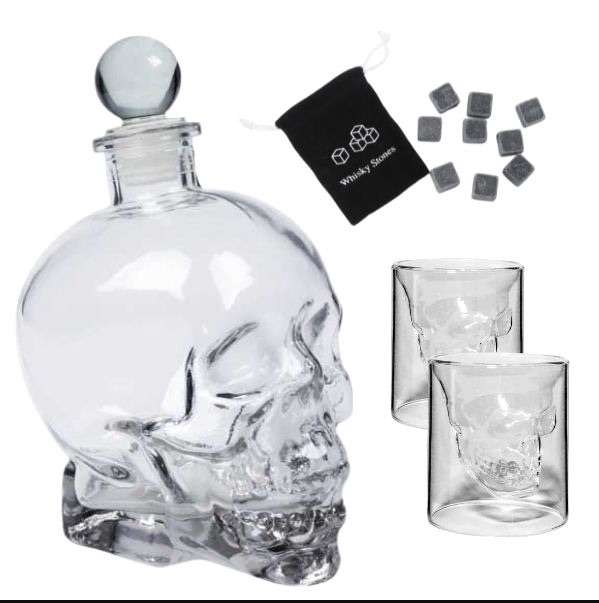 The Ultimate Whiskey Gift Set: Decanter, 2 x Glasses and Whiskey Stones