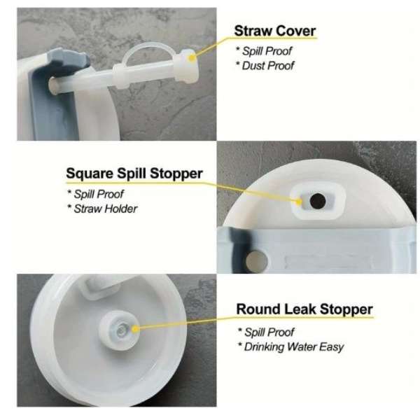 Silicone Straw Cover to Fit 10mm Straw 3 Pack