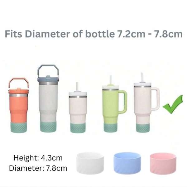 Protective Silicone Tumbler Boot - White