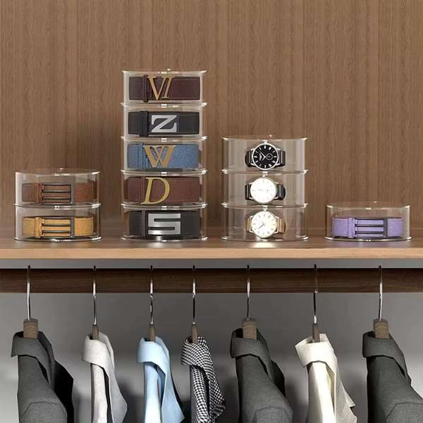 Belt and Accessory Organiser and Display Holder Five-Layers