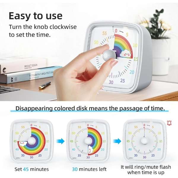 Kids Rainbow Visual Timer