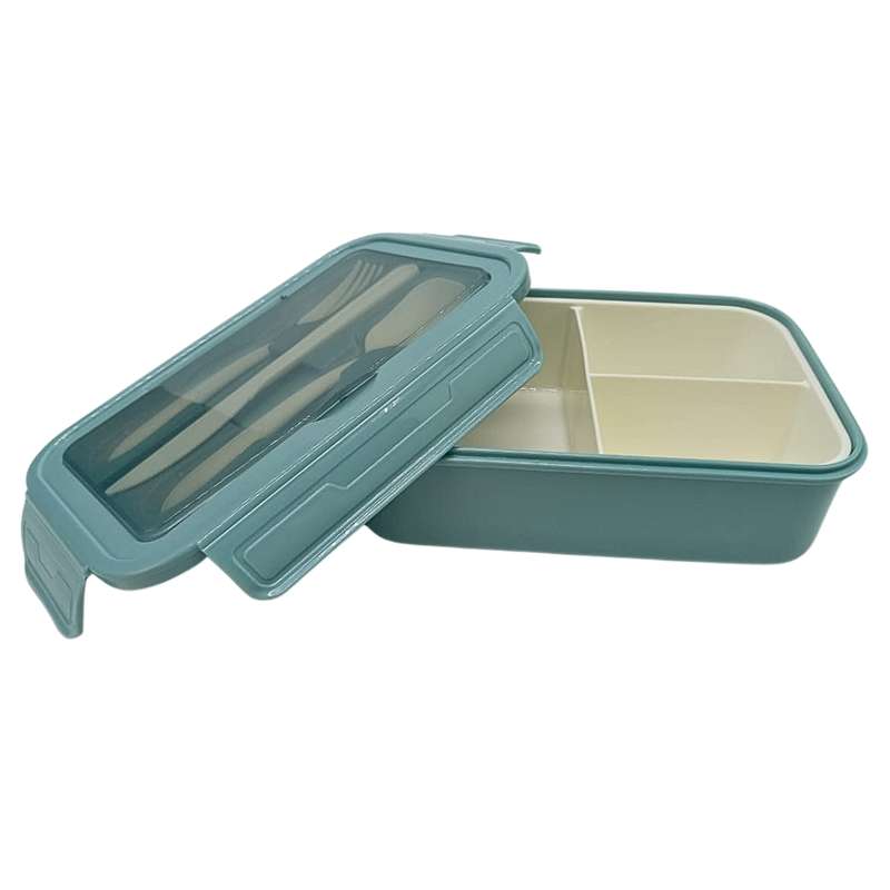Bento Lunch Box with Fork, Knife and Spoon