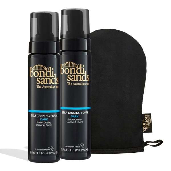 Bondi Sands Dark Self Tanning Foam Kit (2 x Dark Tanning Foam + 1 Mitt)