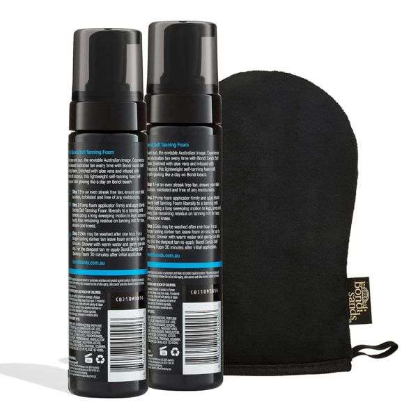 Bondi Sands Dark Self Tanning Foam Kit (2 x Dark Tanning Foam + 1 Mitt)
