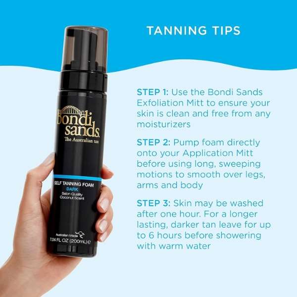 Bondi Sands Dark Self Tanning Foam Kit (2 x Dark Tanning Foam + 1 Mitt)