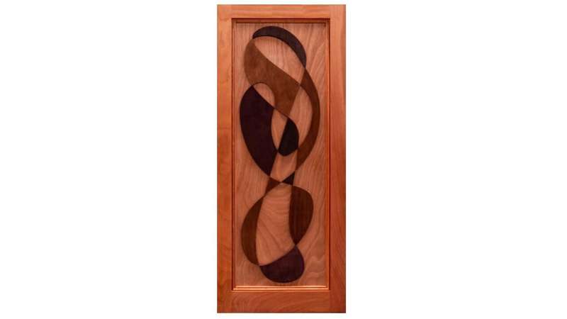 Interior Door Hardboard with Crafted White Print-w813xh2032mm