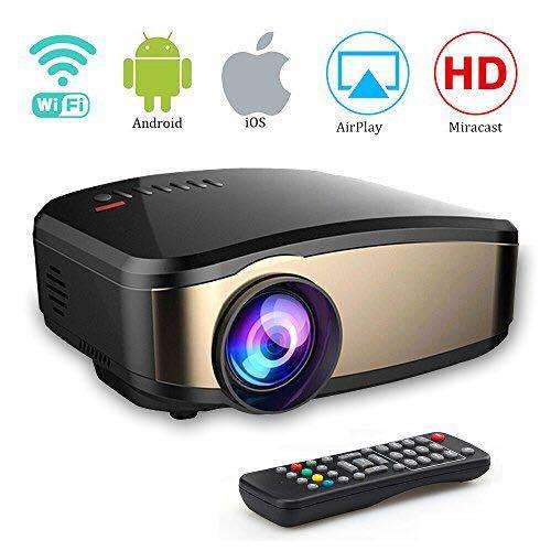 C6 Wireless WiFi Projector , Weton Portable Mini LED Video ...