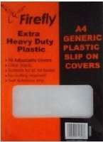 Firefly A4 Extra Heavy Duty Slip-On Plastic Book Covers (100Micron)(10 Pack)