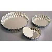 Kaiser Bakeware Quiche Fluted Loose Bottom (8cm) (Silver)