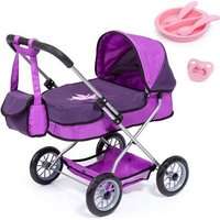 Bayer Smarty Doll's Pram Set with Bag & Accessories (Purple)