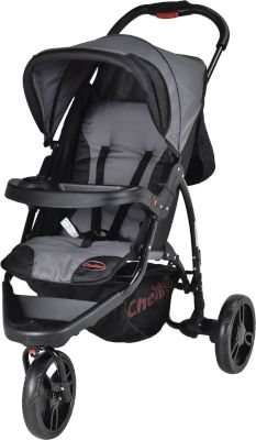 Chelino Rocky 3 Position Baby Stroller (Grey/Black)
