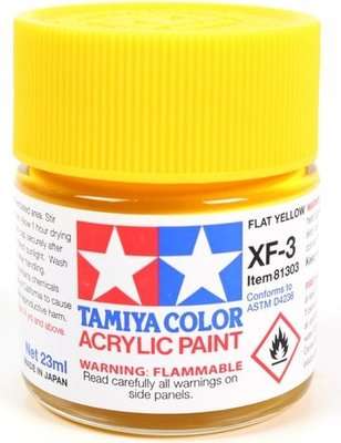 Tamiya XF-3 Flat Yellow (Acrylic Model Paint)