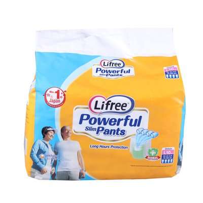 Lifree LPSL Adult Diaper (Pants)(10's)(Slim)(Large)