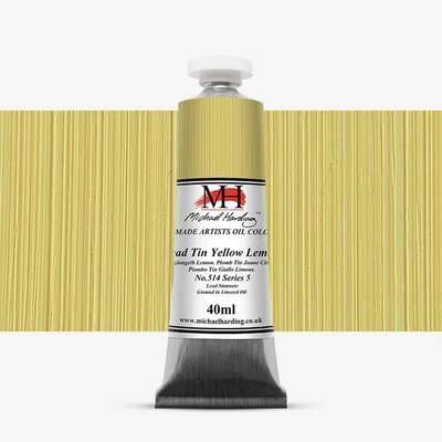 Michael Harding Oil Paint (40ml)(Lead Tin Yellow Lemon)