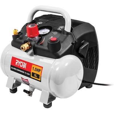 Ryobi Compressor 6l 1,5hp Portable Oil-less