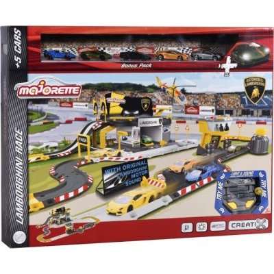 Majorette Creatix Lamborghini Race with 5 cars