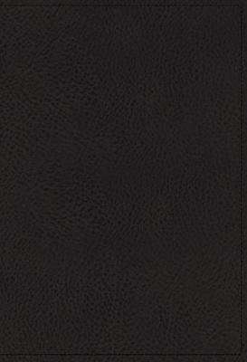 NKJV Single Column Reference Bible Premier Collection (Black) (Leather / fine binding)