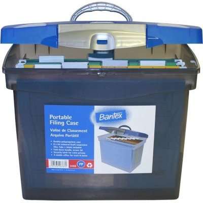Bantex B3468 Portable Suspension File Case (A4)(Cobalt Blue)