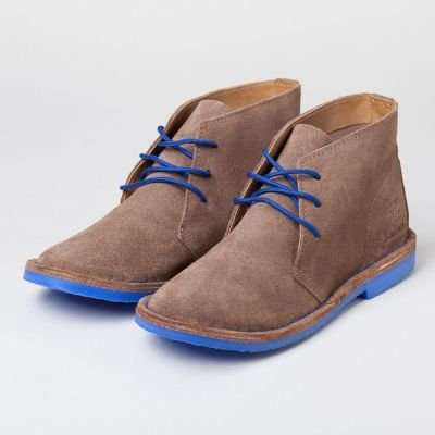 Bata Mens Safari Legacy Boot with Blue Sole (Brown)