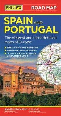 Philip's Spain and Portugal Road Map (Paperback)
