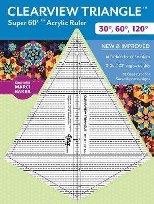Clearview Triangle Super 60 Degrees Acrylic Ruler - New and Improved
