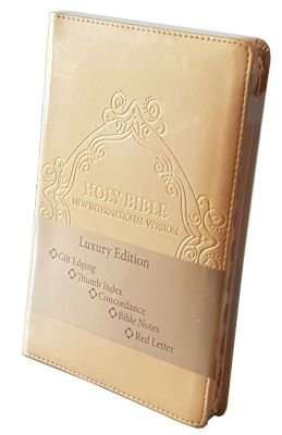 NIV Holy Bible (Gold) (Leather / fine binding)