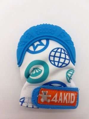 4AKid Teething Mitten (Blue)