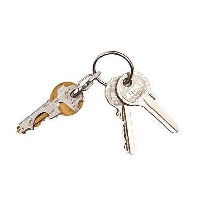 TRUE UTILITY KeyTool Keychain Stainless steel Multi tool 8-in-1