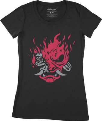 Cyberpunk 2077 Samurai Logo Womens T-Shirt (Black)