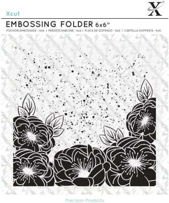 Xcut Embossing Folder Full Bloom Roses (6x6)