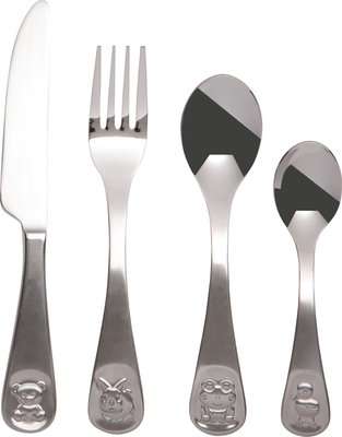 Maxwell and Williams Frog and Friends 4pc Cutlery Set (18/10 Stainless Steel)