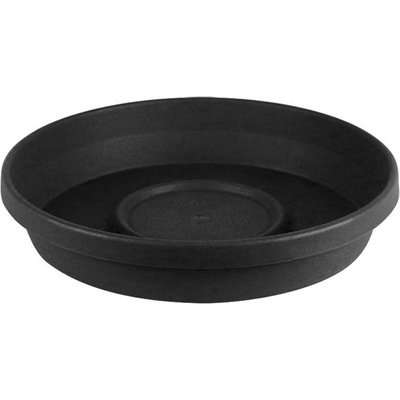 Sebor Super Pot Saucer (Charcoal) (35cm)