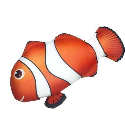 zaKatz Touch Activated Interactive Flopping Clown Fish - 3 Modes, Rechargeable picture