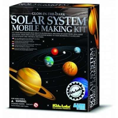 4M Kidz Labs - Glow Solar System Mobile Making Kit