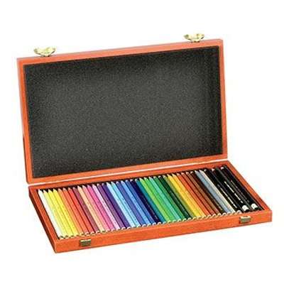Koh-I-Noor Polycolor Set Of 36 Artist Coloured Pencils in Wooden Box picture