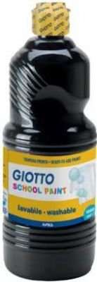 Giotto Washable Paint (1000ml)(Black)