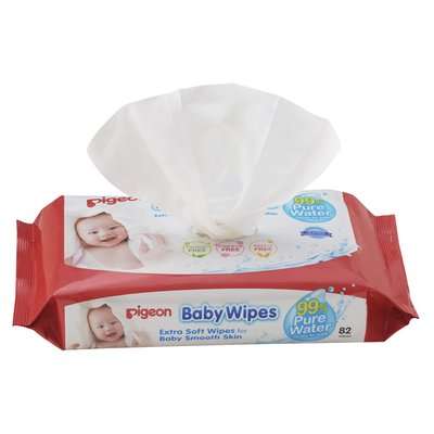 Pigeon Baby Wipes 82's Chamrose (Refill Pack)